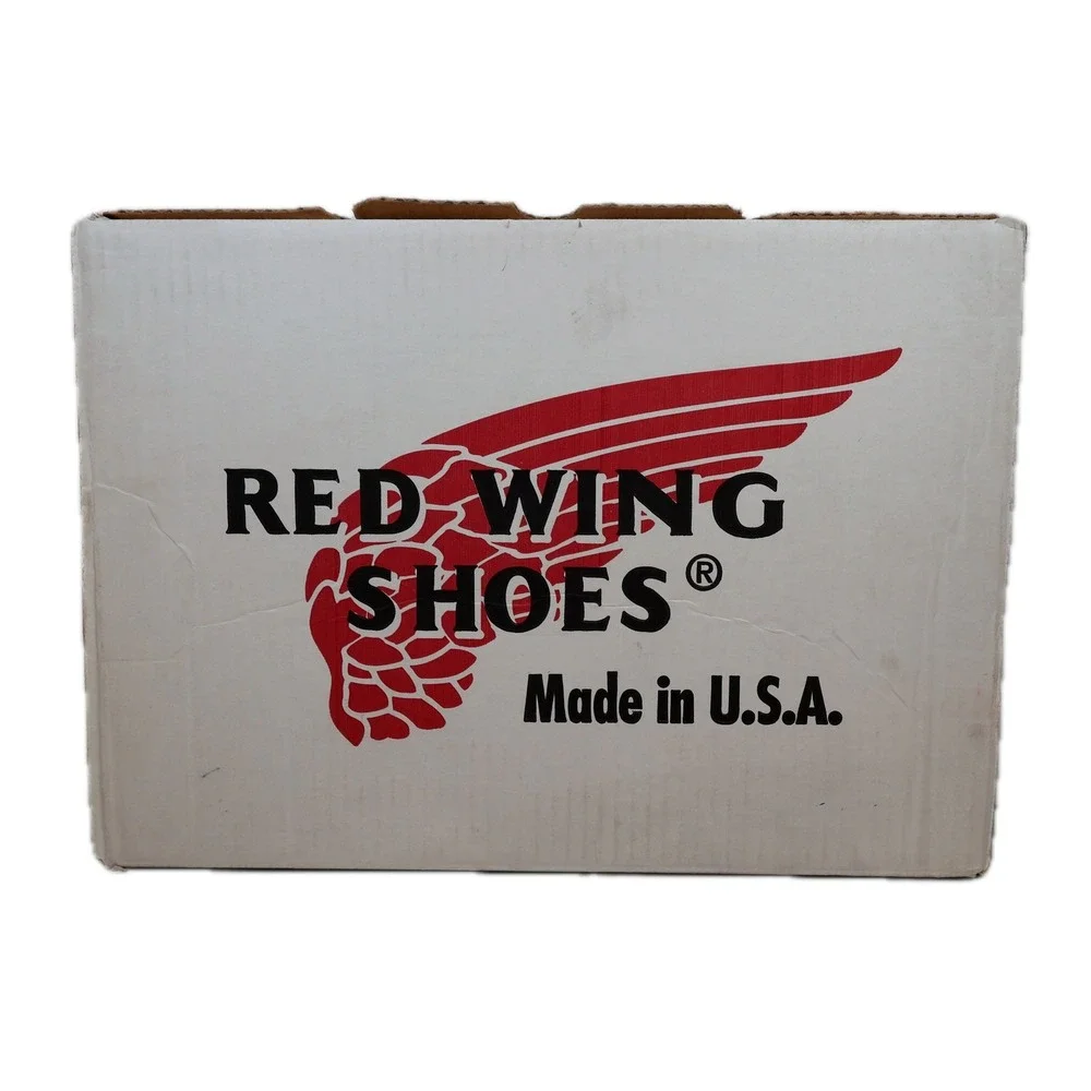 Red Wing 978 Work Boots Mens 9.5 D Brown Leather Vibram Made in USA New